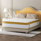 Matelas hybride en mousse à mémoire de forme infusée de gel, ferme et moyennement ferme, de 10 po, rafraîchissant et respirant, certifié CertiPUR-US et OEKO-TEX
