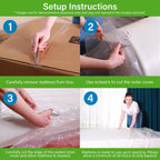 Matelas à ressorts ensachés de 10 po avec mousse haute densité