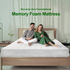 Matelas en mousse à mémoire de forme blanc de 10 po, lit dans une boîte