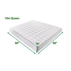 Matelas en mousse à mémoire de forme blanc de 10 po, lit dans une boîte