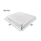 Matelas en mousse à mémoire de forme blanc de 10 po, lit dans une boîte