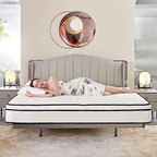 Matelas à ressorts indépendants ensachés en mousse à mémoire de forme de 10 pouces, livré dans une boîte