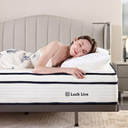 Matelas à ressorts indépendants ensachés en mousse à mémoire de forme de 10 pouces, livré dans une boîte