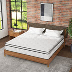 Matelas hybride en mousse et ressorts de 12 pouces, fermeté moyenne, soutien durable, lit dans une boîte
