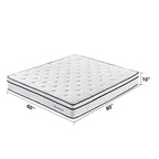 Matelas à ressorts indépendants ensachés en mousse à mémoire de forme de 10 pouces de taille moyenne, livré dans une boîte