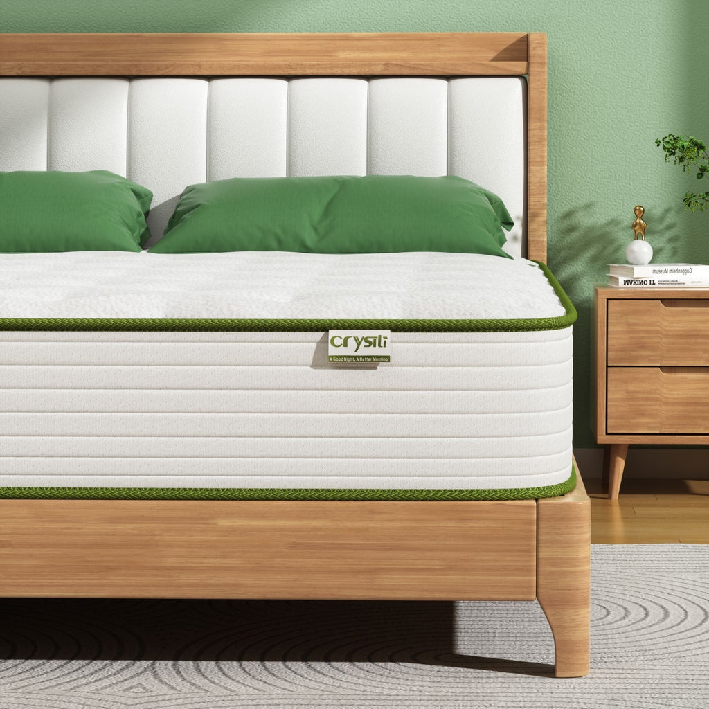 Matelas hybride en mousse à mémoire de forme de 10 pouces dans une boîte