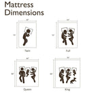 Matelas hybride en mousse à mémoire de forme de 10 pouces dans une boîte