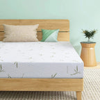Matelas en mousse à mémoire de forme de 10 pouces, fermeté moyenne, avec housse en bambou, certifié CertiPUR-US