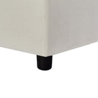 Canapé en L en polyester de 102,4 po avec repose-pieds réversible
