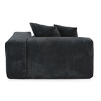 Canapé causeuse modulaire en velours côtelé de 102 po, grand format, style nuage