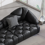 Canapé rembourré en cuir 104,3 - 104,3 x 45,3