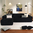 Canapé sectionnel Cloud en forme de L 104 - Canapé modulaire à assise profonde pour salon et chambre, sans assemblage
