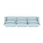 Canapé 4 places en chenille 105,9 avec base ergonomique en bois et éponge haute résilience pour le salon