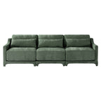 Canapé 4 places en chenille 105,9 avec base ergonomique en bois et éponge haute résilience pour le salon