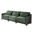 Canapé 4 places en chenille 105,9 avec base ergonomique en bois et éponge haute résilience pour le salon
