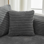 Canapé d'angle Cloud 106 en forme de L avec méridienne orientée vers la droite, canapé modulaire moderne à assise profonde pour salon, aucun assemblage requis