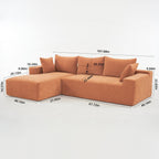 Canapé modulaire extra-profond 108X68 ​​pouces