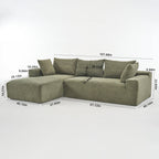 Canapé modulaire extra-profond 108X68 ​​pouces