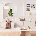 Canapé modulaire Cloud 108 - Canapé en L à assise profonde avec méridienne, canapé de salon et de chambre rembourré