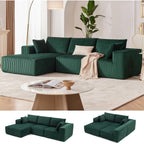 Canapé modulaire Cloud 108 - Canapé en L à assise profonde avec méridienne, canapé de salon et de chambre rembourré