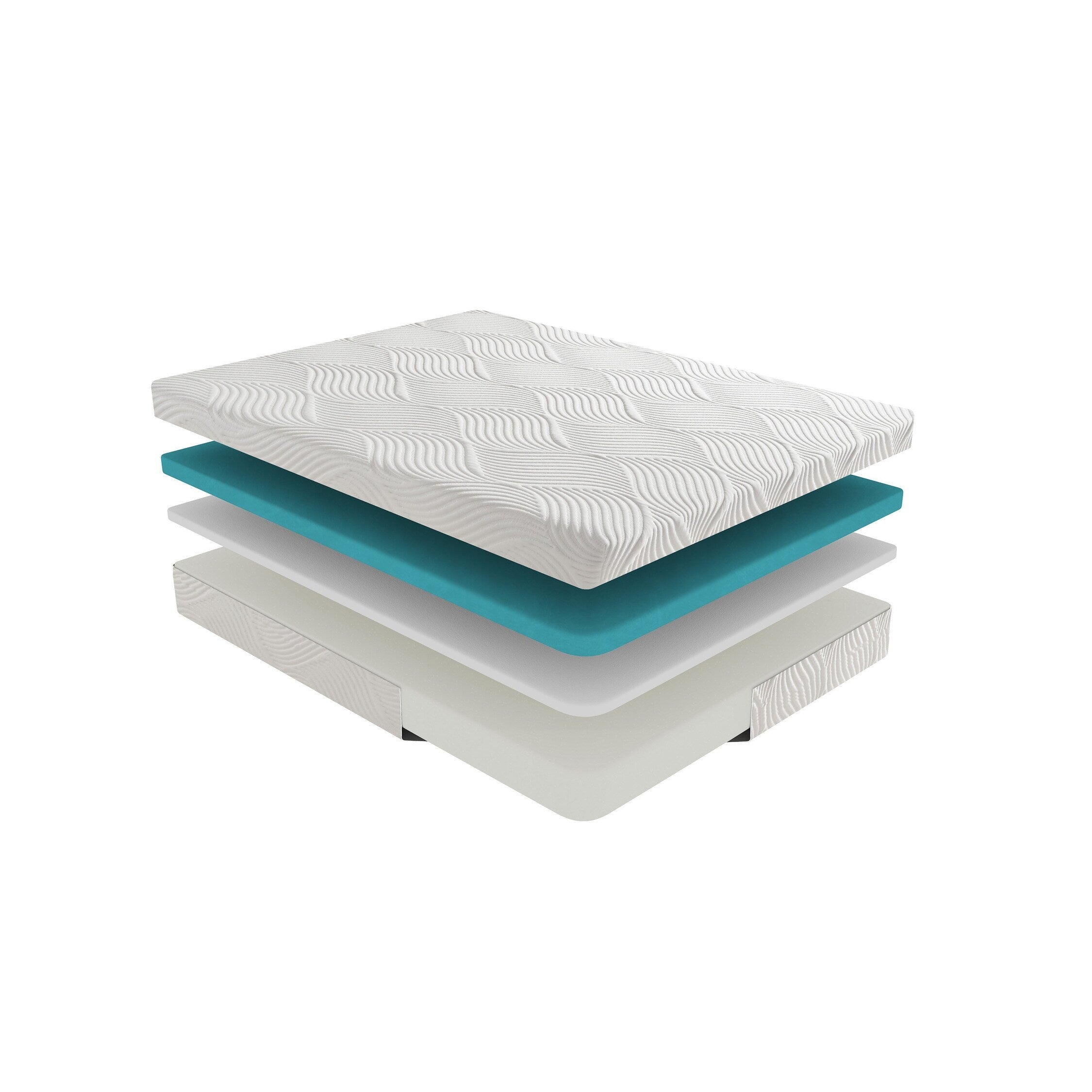 Matelas en mousse à mémoire de forme infusée de gel, 10 lits, dans une boîte