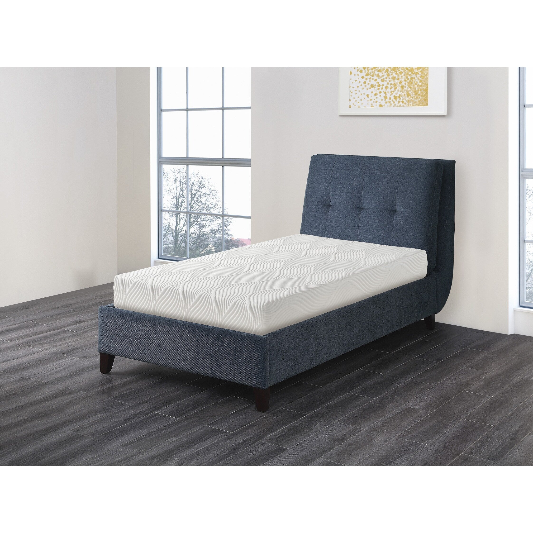 Matelas en mousse à mémoire de forme infusée de gel, 10 lits, dans une boîte