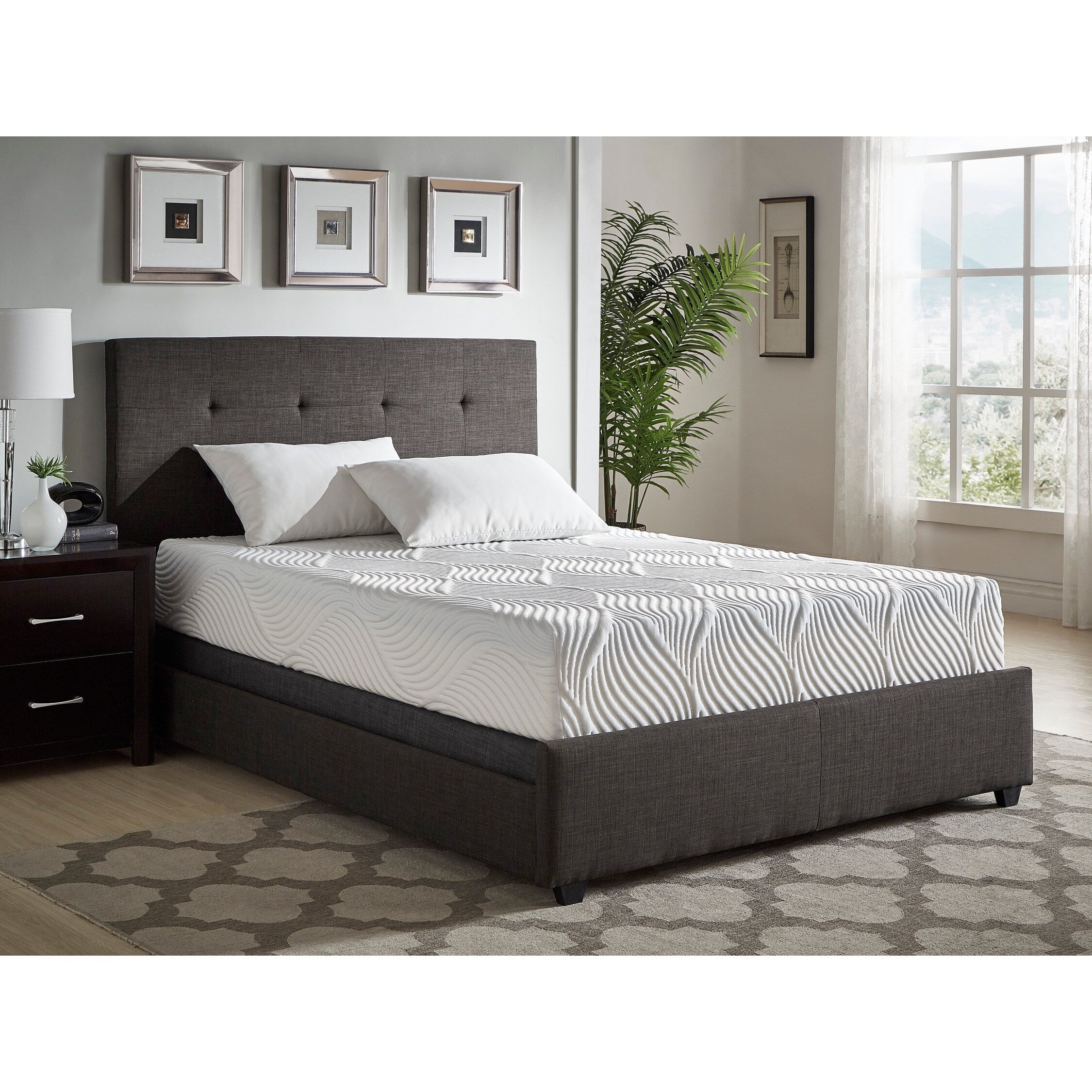 Matelas en mousse à mémoire de forme infusée de gel, 10 lits, dans une boîte
