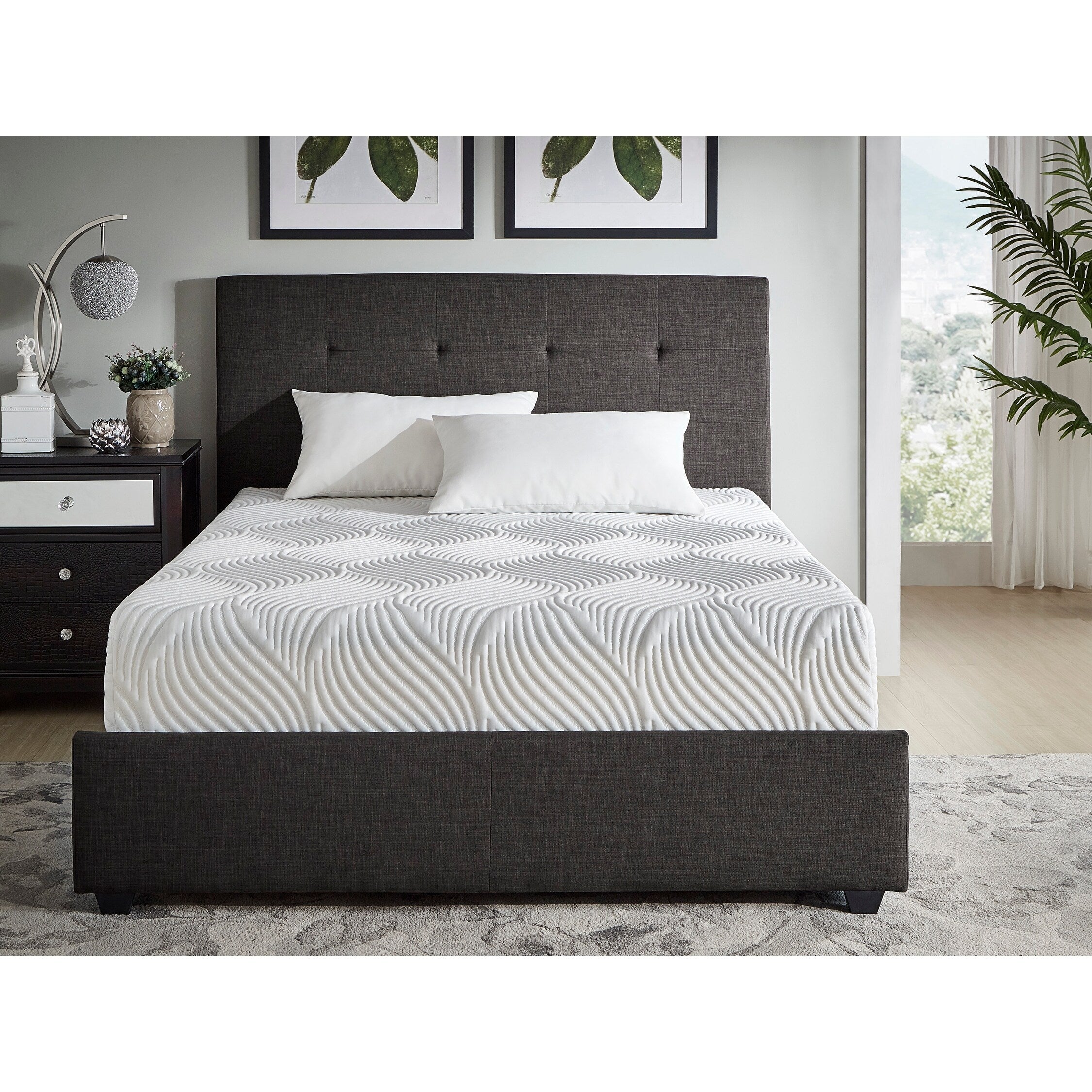 Matelas en mousse à mémoire de forme infusée de gel, 10 lits, dans une boîte