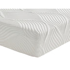 Matelas California King Size respirant en mousse à mémoire de forme Cool Gel, blanc, matelas en boîte, matelas confort