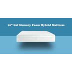 Matelas hybride à ressorts ensachés en mousse à mémoire de forme Cool Gel de 10 pouces par BRN