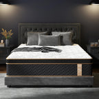 Lot de 10 matelas moelleux avec ressorts ensachés et mousse à mémoire de forme, sans fibre de verre, isolation des mouvements, support des bords, matelas dans une boîte