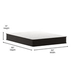 Matelas hybride en mousse et ressorts ensachés, matelas dans une boîte
