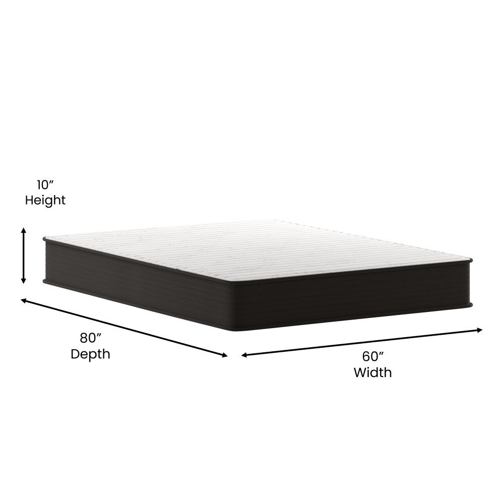 Matelas hybride en mousse et ressorts ensachés, matelas dans une boîte