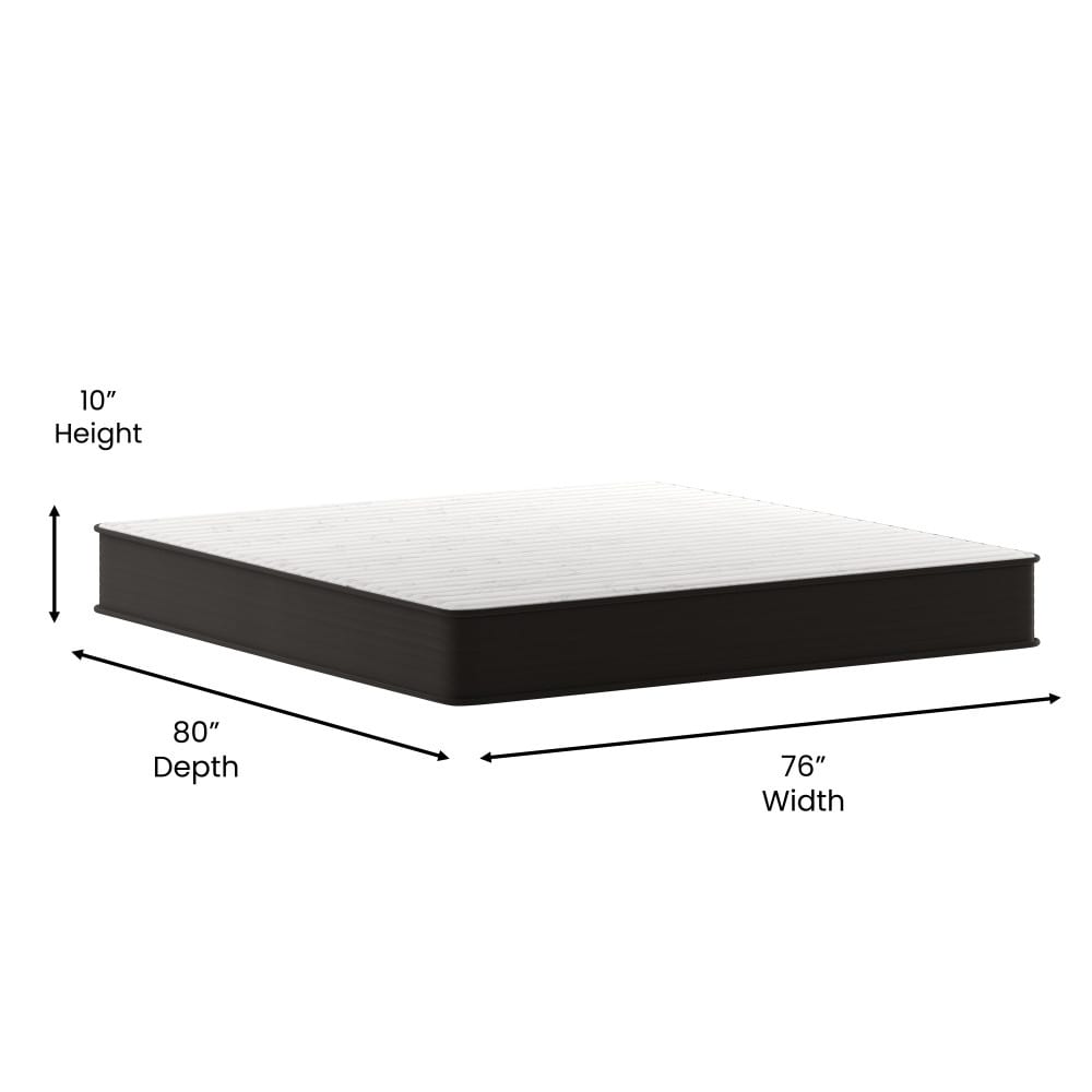 Matelas hybride en mousse et ressorts ensachés, matelas dans une boîte