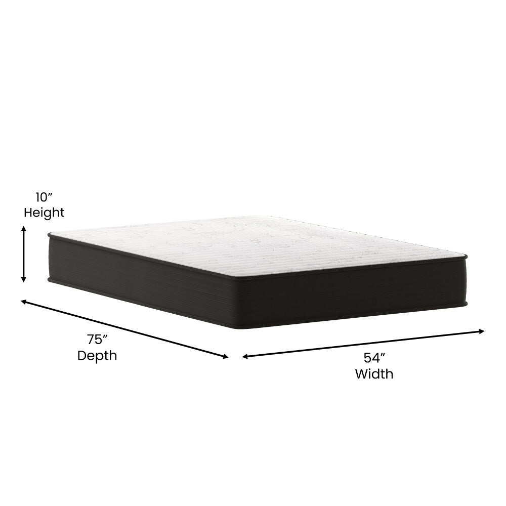 Matelas hybride en mousse et ressorts ensachés, matelas dans une boîte
