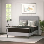 Matelas hybride en mousse et ressorts ensachés, matelas dans une boîte
