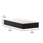 Matelas hybride en mousse et ressorts ensachés, matelas dans une boîte