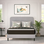 Matelas hybride en mousse et ressorts ensachés, matelas dans une boîte