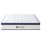 Matelas King Size 10 pouces, matelas hybride en mousse à mémoire de forme avec coton spatial pour un sommeil réparateur, matelas rafraîchissant avec un soutien renforcé