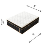 10 matelas hybrides King Plush avec ressorts indépendants et mousse à mémoire de forme en gel, sans fibre de verre