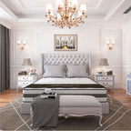 Matelas à ressorts ensachés en mousse à mémoire de forme avec gel à plateau serré (10 pièces)