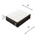 10 matelas hybrides Twin Plush avec ressorts indépendants et mousse à mémoire de forme en gel, sans fibre de verre