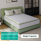 Matelas hybrides en mousse à mémoire de forme rafraîchissante de 10 pouces, confort moelleux, dans une boîte