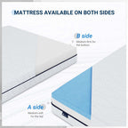 Matelas en mousse à mémoire de forme gel de 10 po de taille moyenne dans une boîte avec housse amovible