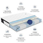 Matelas hybride à plateau-coussin moyen de 10 po