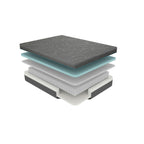 Matelas hybride California King Bed 11 pouces en mousse à mémoire de forme infusée de gel, gris foncé, matelas dans une boîte