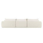 Canapé entièrement compressé de 116 pouces avec mousse haute densité, aucun assemblage requis, conception sans pieds et sans cadre