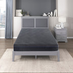 Matelas double 11 pouces en mousse à mémoire de forme infusée de gel au thé vert, gris, matelas dans une boîte