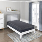 Matelas double 11 pouces en mousse à mémoire de forme infusée de gel au thé vert, gris, dans une boîte