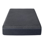 Matelas double 11 pouces en mousse à mémoire de forme infusée de gel au thé vert, gris, dans une boîte